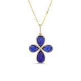 14k Blue Tanzanite & Diamond Pendant - One of a Kind