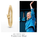 14k Gold Skinny Tubogas Bracelet