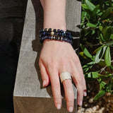 The Nicks Stack - 14k Black Diamond, Opal & Iolite - One of a Kind