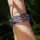 The Taylor Stack - 14k Tanzanite & Kyanite Mix - One of a Kind