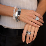 Custom Engravable Silver Signature Gwyneth ID Bracelet