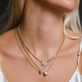 14k Diamond Celestial Orbit Bead