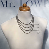 Mr. LOWE Curb Chain Necklace - 18", 20", 22" 24"
