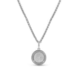 Mr. LOWE Men's St. Christopher Pendant on Wheat Chain Necklace - 24"