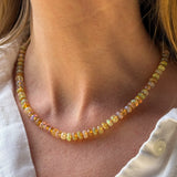 14k Golden Opal Gigi Knotted Necklace - 18"