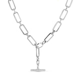Gwyneth Chain Necklace with Diamond Toggle - 17"