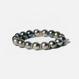 Tahitian Pearl Bracelet with 14k Diamond Rondelles