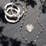 14k Gold Australian Opal Diamond Heart on Curb Chain Necklace "One of a Kind"