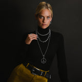 Curb Chain Choker with Diamond Clasp