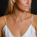 14k Illusion Emerald Cut Diamond Halo Necklace