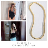 Collier Tubogas fin en or 14 carats - 45,7 cm