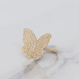14k Diamond Petite Butterfly Ring