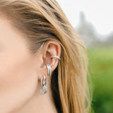 Silver Diamond Ear Cuff