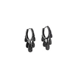 Black Diamond Five Drop Shaker Diamond Earrings
