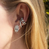 Diamond Hamsa Stud Earrings