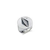 Mr. LOWE Retro Silver & Diamond Signet Ring