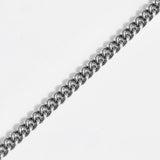 Short Curb Chain Necklace with Diamond Claw Clasp - 17"