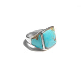 Mr. LOWE Sterling Silver & Turquoise Square Ring