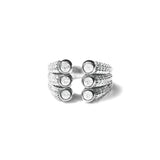Diamond Open 6 Bezel Ring