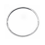 Skinny Silver Hinged Bangle with Icon Gallery
