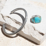 Mr. LOWE Sterling Silver & Turquoise Square Ring